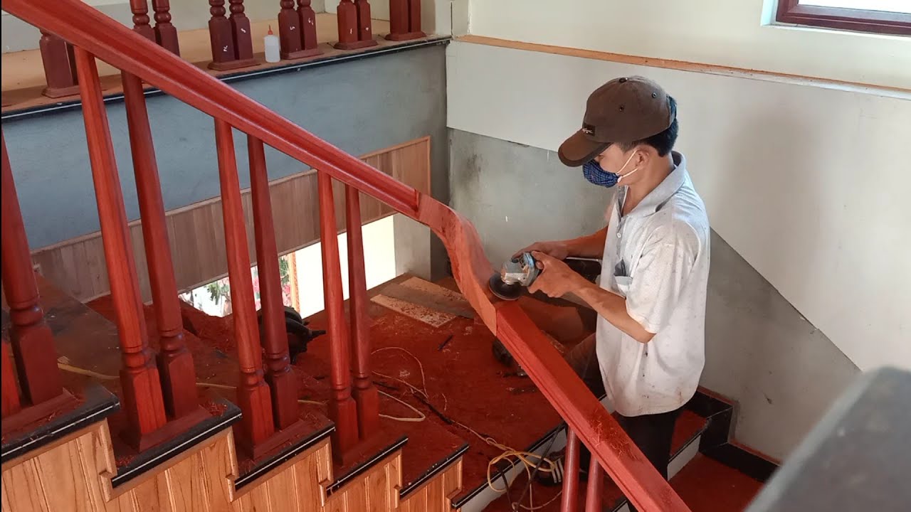sửa chữa cầu thang gỗ tại nhà 